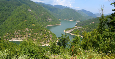 Panoramic View from The Mountain of Orpheus, Western Rhodope Mountains