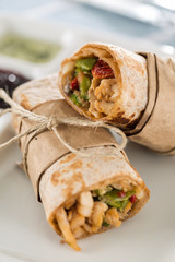 homemade chicken wraps sunday funday snack