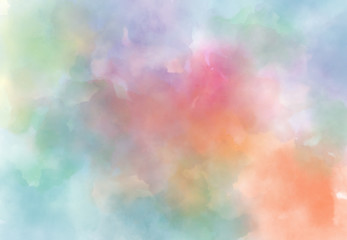 Abstract watercolor digital art painting soft focus for texture background