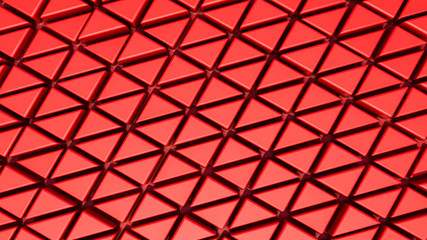 Abstract red three-dimensional background. 3d render