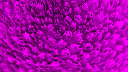 Abstract purple three-dimensional background. 3d render