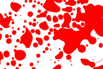 Red blood drops .