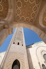 Fototapeta na wymiar Hassan II Mosque in Casablanca, Morocco
