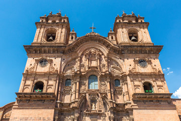 Fototapeta na wymiar Jesuit Church (church of the Society of Jesus) of Cusco, Peru