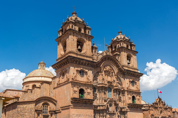 Fototapeta na wymiar Jesuit Church (church of the Society of Jesus) of Cusco, Peru