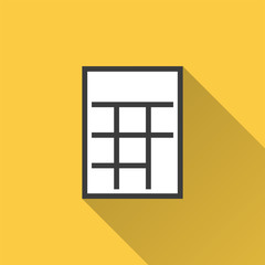 Calculator - vector icon for graphic and web design.
