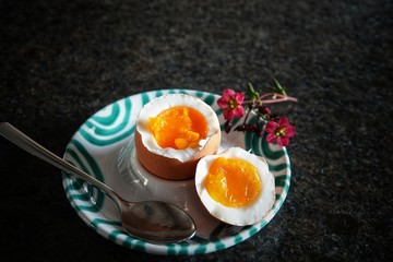 to the breakfest a boiled egg