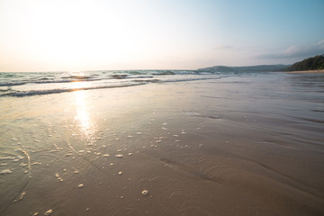 Sunset on the beach in Thailand