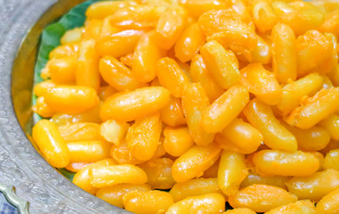 Thai dessert Med Khanoon or Bean Paste