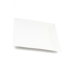 white ceramic square plate tableware