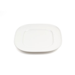 white ceramic square plate tableware
