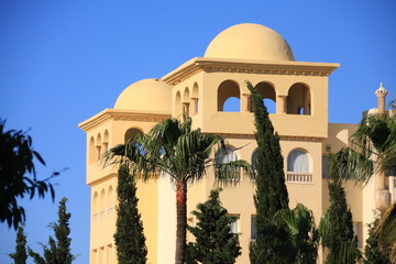 Fototapeta na wymiar un bâtiment à Hammamet