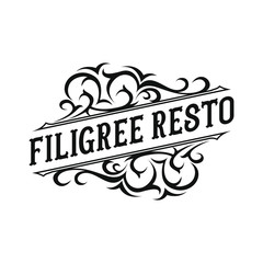 Vintage logo design for restaurant
