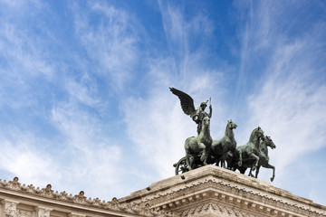 Winged victory and Quadriga - Altare della Patria - Rome Italy