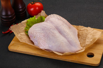 Raw chicken breast