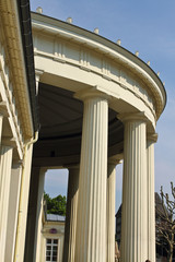 Columns of an old house in Germany