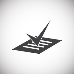 Business related icon on background for graphic and web design. Simple illustration. Internet concept symbol for website button or mobile app.