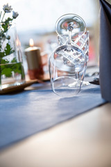 a very nice romantic table decoration with sun