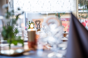 a very nice romantic table decoration with sun