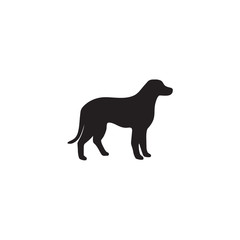Dog logo silhouette vector template