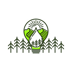 Natural logo for the environment