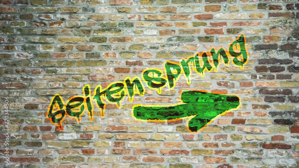 Wall mural Schild 396 - Seitensprung