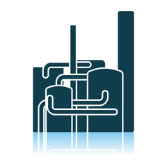 Obraz premium Chemical Plant Icon