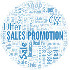 Sales Promotion Word Cloud. Wordcloud Made With Text.