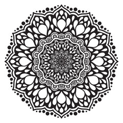 Abstract mandala graphic design decorative elements isolated on white color background   for abstract concepts