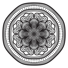 Abstract mandala graphic design decorative elements isolated on white color background   for abstract concepts