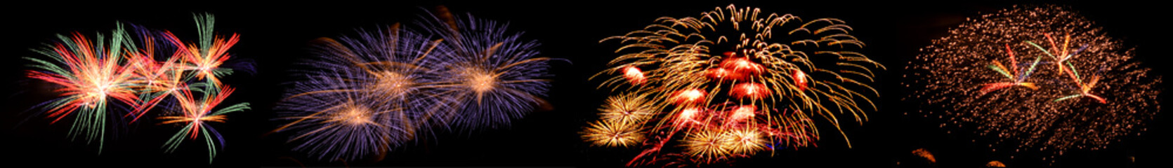 Berlin panoramic fireworks, Germany