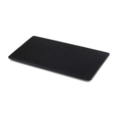 black melamin square sushi plate