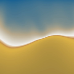 Vector Beach Sand and Water Abstract Painting Background