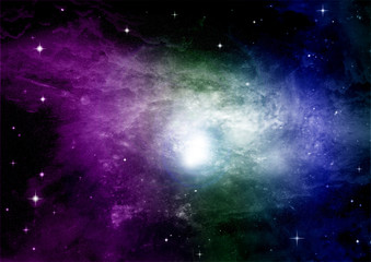 galaxy in a free space