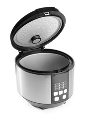 Fototapeta premium Modern multi cooker on white background