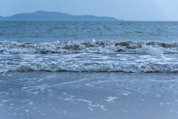 waves on the beach