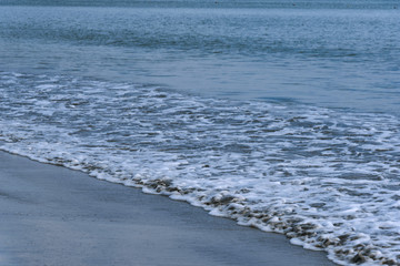 sea waves on shore of the sea
