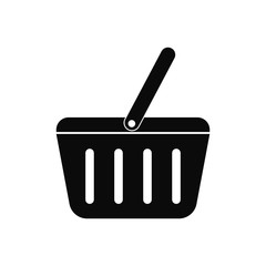 Basket icon, grocery shopping icon, special offer. New trendy basket shopping graphic for web, logo, app, UI. Vector illustration.