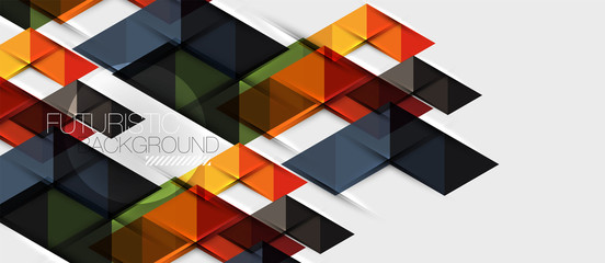 Triangle geometrical modern business presentation design template, abstract pattern for any background