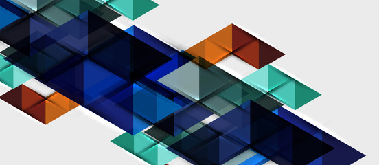 Triangle geometrical modern business presentation design template, abstract pattern for any background