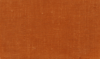 Old grungy canvas pattern with dirty spots in orange color.