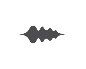 sound wave music logo vector