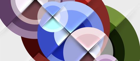 Obraz premium Geometric design abstract background - circles