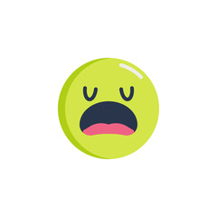 Confused Face emoticon flat icon, Disappointed Face emoji vector sign, colorful pictogram isolated on white. Symbol, logo illustration. Flat style design