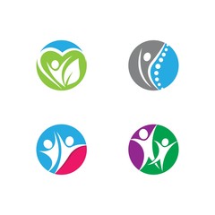 Healthy life logo template vector icon
