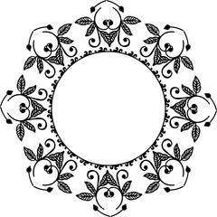 Vector illustration various invitation card with beautiful wreath frame style