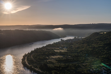Der Rhein bei Boppard am Morgen