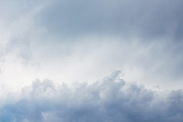 Thunderstorms clouds in the sky on a cloudy day_