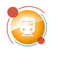 okrągły baner z ikoną © vempireart