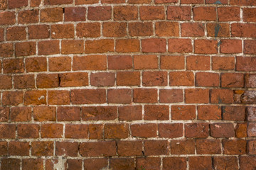 Obraz premium Old brick red wall texture background.Close up